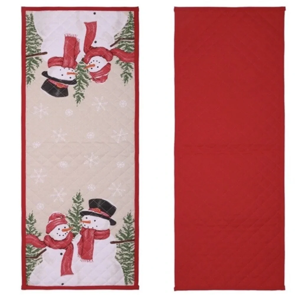 Snowman Winter Quilted Table Runner 13